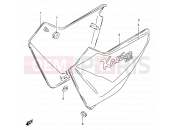 SUZUKI GS125 / GS125E / GS125ES Z (1982) 49B - FRAME COVER (MODEL R P37)