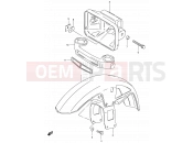 SUZUKI GS125 / GS125E / GS125ES Z (1982) 53 - FRONT FENDER - HEADLAMP HOUSING