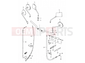 SUZUKI GS125 / GS125E / GS125ES Z (1982) 57 - HANDLEBAR - FRONT CABLE (GS125Z/D)