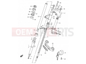 SUZUKI GS125 / GS125E / GS125ES Z (1982) 52A - FRONT FORK (GS125UR E71)