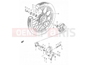 SUZUKI GS125 / GS125E / GS125ES Z (1982) 55 - FRONT WHEEL (GS125Z/D)