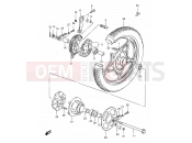 SUZUKI GS125 / GS125E / GS125ES Z (1982) 68 - REAR WHEEL (SEE NOTE)