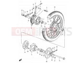 SUZUKI GS125 / GS125E / GS125ES Z (1982) 69A - REAR WHEEL (GS125UR/SR)