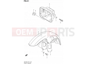 SUZUKI GS125SU Y (2000) 41 - FRONT FENDER - HEADLAMP HOUSING