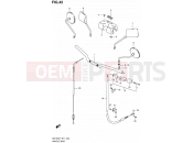 SUZUKI GS125SU Y (2000) 42 - HANDLEBAR - FRONT CABLE