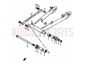 SUZUKI GS250T X (1978) 53 - REAR SWINGING ARM