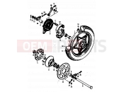SUZUKI GS400 C (1978) 57 - REAR WHEEL (GS400EC,EN)