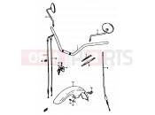 SUZUKI GS400 N (1992) 47 - HANDLEBAR-FRONT FENDER