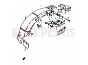 SUZUKI GS400 N (1992) 55 - REAR FENDER