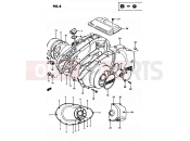 SUZUKI GS425E N (1982) 8 - CRANKCASE COVER (MODEL D)