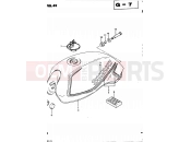 SUZUKI GS425E N (1982) 49 - FUEL TANK (MODEL D)
