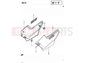SUZUKI GS425E N (1982) 57 - FRAME COVER (GS450SZ E06, E24, E34, E39)