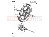 SUZUKI GS425E N (1982) 66 - FRONT WHEEL (MODEL Z)