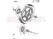 SUZUKI GS425E N (1982) 68 - FRONT WHEEL (MODEL Z E34)
