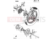 SUZUKI GS425E N (1982) 86 - REAR WHEEL (MODEL D)