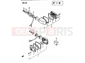 SUZUKI GS450S Z (1983) 33 - TURN SIGNAL LAMP (E15)