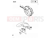 SUZUKI GS450S Z (1983) 65 - HEADLAMP HOUSING - FRONT FENDER