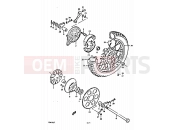 SUZUKI GS450E T (1996) 67 - REAR WHEEL (SPOKE WHEELS)
