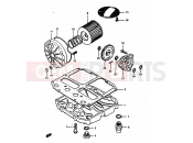 SUZUKI GS450E D (1983) 6 - OIL FILTER - OIL PUMP