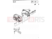 SUZUKI GS450L Z (1982) 37 - REAR COMBINATION LAMP