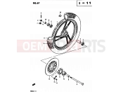 SUZUKI GS450L Z (1982) 67 - FRONT WHEEL (MODEL D)