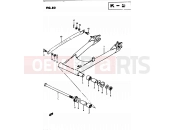 SUZUKI GS450L D (1983) 82 - REAR SWINGING ARM