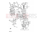SUZUKI GS450S / GS450E  / GS450EU  / GS450SU J (1988) 12 - CARBURETOR
