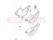 SUZUKI GS450S / GS450E  / GS450EU  / GS450SU J (1988) 45A - FRAME COVER (MODEL J)