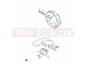 SUZUKI GS450S / GS450E  / GS450EU  / GS450SU J (1988) 51 - HEADLAMP HOUSING - FRONT FENDER