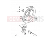SUZUKI GS450S / GS450E  / GS450EU  / GS450SU J (1988) 52 - FRONT WHEEL