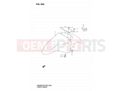 SUZUKI GS500 / GS500F K4 (2004) (P03,P28,P33) 38A - FRONT FENDER (MODEL K4)