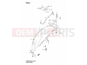 SUZUKI GS500 / GS500F K4 (2004) (P03,P28,P33) 41 - REAR FENDER
