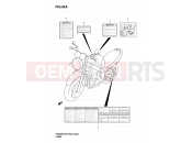 SUZUKI GS500 / GS500F K4 (2004) (P03,P28,P33) 42A - LABEL (MODEL K4/K5/K6)