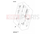 SUZUKI GS500 / GS500F K4 (2004) (P03,P28,P33) 44A - FRONT DAMPER (MODEL K4/K5/K6)