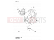 SUZUKI GS500 / GS500F K4 (2004) (P03,P28,P33) 46 - FRONT WHEEL