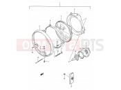 SUZUKI GS500E K (1989) (E28) 24 - HEADLAMP (MODEL K/L/M/N/P)