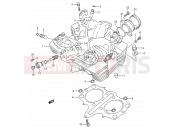 SUZUKI GS500E N (1992) (E28) 2 - CYLINDER HEAD