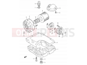 SUZUKI GS500E S (1995) (E28) 6 - OIL FILTER - OIL PUMP