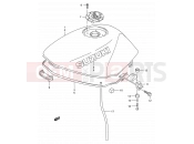 SUZUKI GS500E S (1995) (E28) 32C - FUEL TANK (MODEL R/S/T)