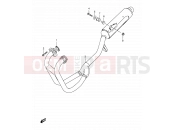 SUZUKI GS500E X (1999) 14 - MUFFLER