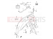 SUZUKI GS500E X (1999) 40 - REAR FENDER (MODEL V/W/X)