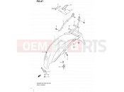 SUZUKI GS500H / GS500FH K7 (2007) (P03,P28,P33,P95) 47 - REAR FENDER