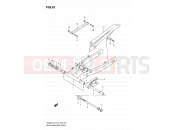 SUZUKI GS500H / GS500FH K7 (2007) (P03,P28,P33,P95) 61 - REAR SWINGING ARM