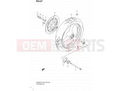 SUZUKI GS500H / GS500FH K7 (2007) (P03,P28,P33,P95) 57 - FRONT WHEEL