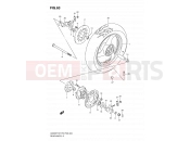 SUZUKI GS500H / GS500FH K7 (2007) (P03,P28,P33,P95) 63 - REAR WHEEL