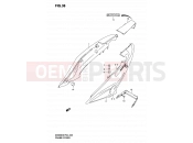 SUZUKI GS500HU K3 (2003) 38 - FRAME COVER (MODEL K3)