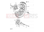 SUZUKI GS550 X (1999) 50 - FRONT WHEEL (GS550X)
