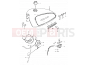 SUZUKI GS550L T (1996) 45 - FUEL TANK