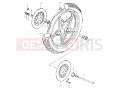 SUZUKI GS550L T (1996) 50 - FRONT WHEEL