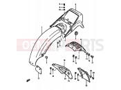 SUZUKI GS550M X (1999) 69 - REAR FENDER